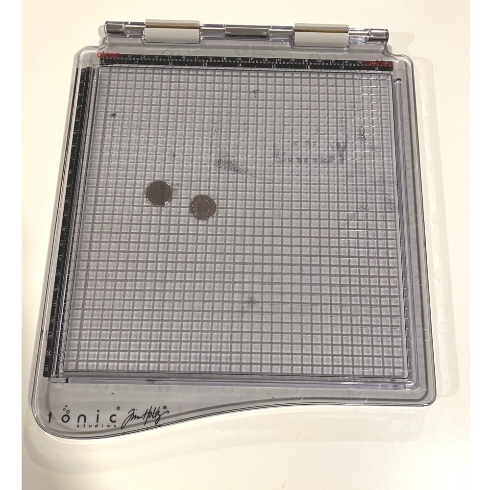 Tim Holtz Tonic Studios Large Stamping Platform With Box Crafting Card Making - Picture 6 of 7
